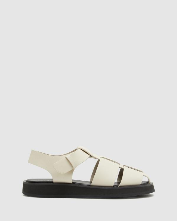 Oxford - Petra Caged Sandal - Sandals (Brown Light) Petra Caged Sandal