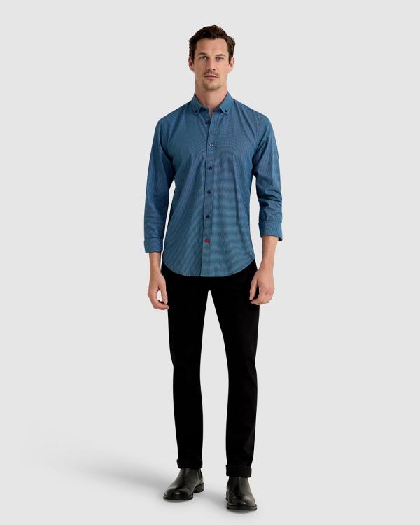 Oxford - Stratton Cotton Shirt - Casual shirts (Blue Medium) Stratton Cotton Shirt