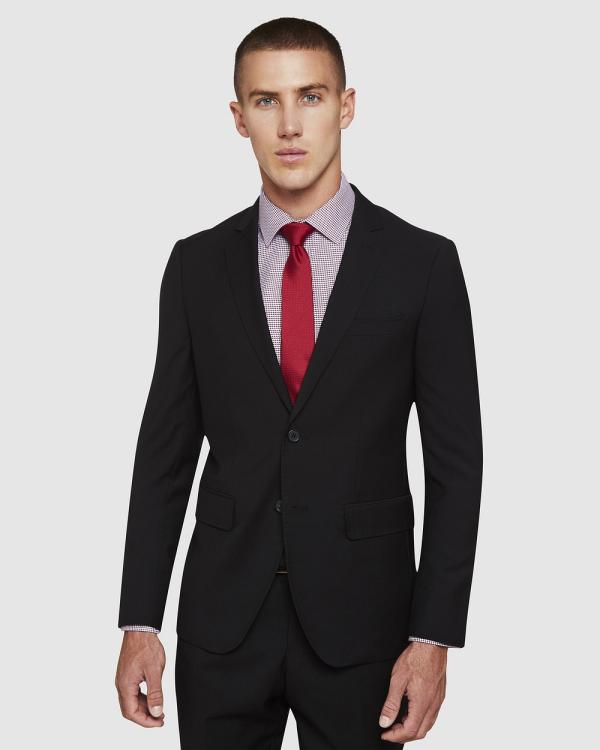 Oxford - Travel Auden Wool Suit Jacket - Suits & Blazers (Black) Travel Auden Wool Suit Jacket