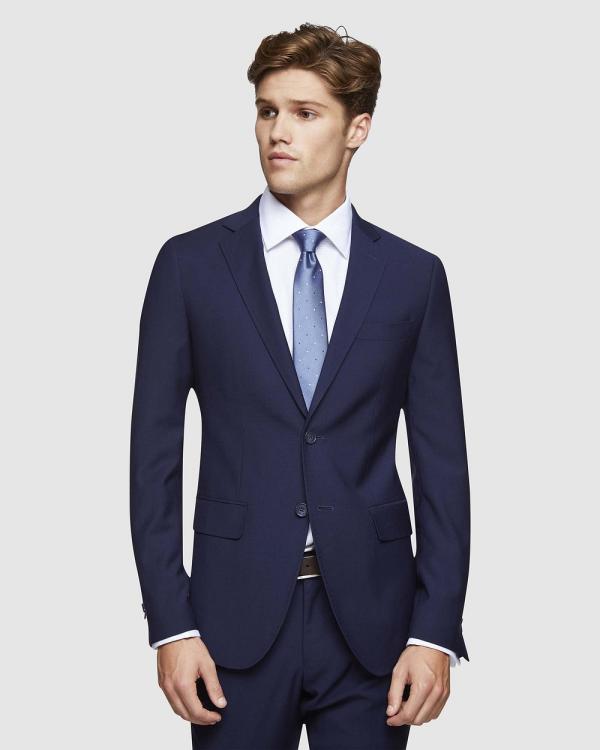 Oxford - Travel Auden Wool Suit Jacket - Suits & Blazers (Blue Dark) Travel Auden Wool Suit Jacket