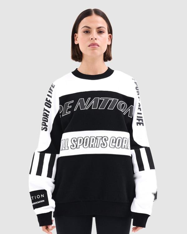 P.E Nation - Track Record Sweater - Sweats (Black) Track Record Sweater