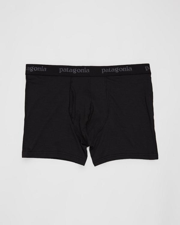 Patagonia - Essential Boxer Briefs   Men's - Underwear & Socks (Black) Essential Boxer Briefs - Men's