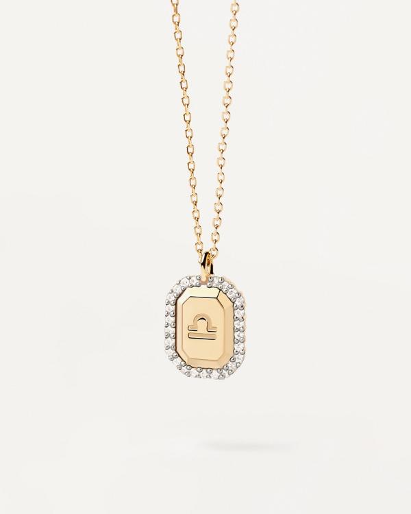 PDPAOLA - Libra Zodiac Gold Necklace - Jewellery (Gold) Libra Zodiac Gold Necklace