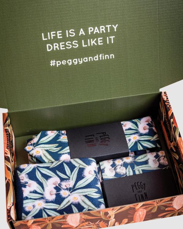 Peggy and Finn - Flowering Gum Tie Gift Box - Ties & Cufflinks (Green) Flowering Gum Tie Gift Box