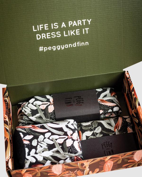 Peggy and Finn - Protea Tie Gift Box - Ties (Green) Protea Tie Gift Box