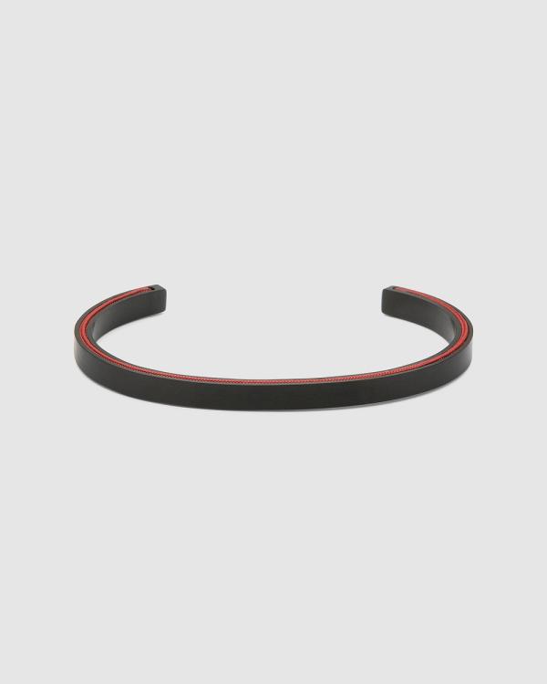 PIG&HEN - Navarch 6mm SR Cuff Bracelet - Jewellery (Brick Red-Black) Navarch 6mm SR Cuff Bracelet