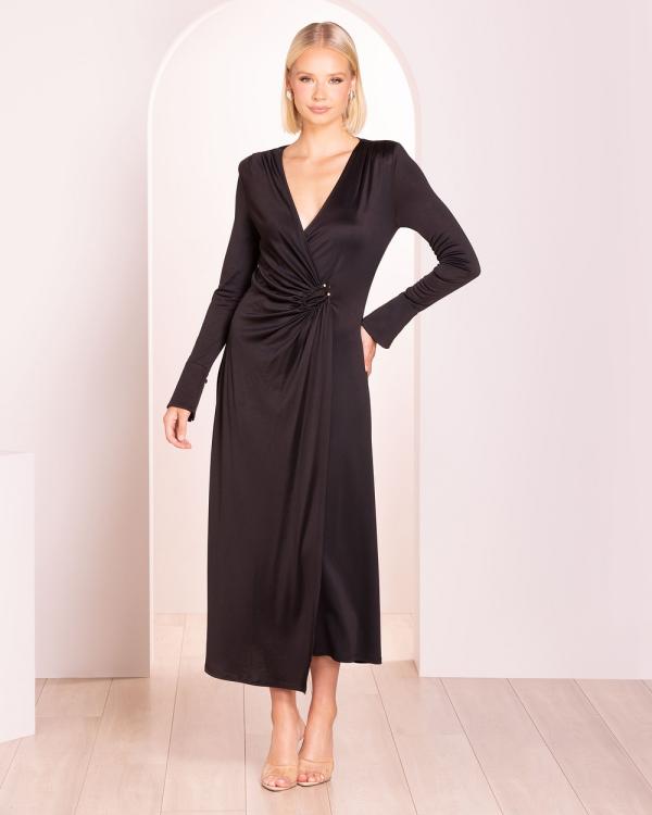 Pilgrim - Miliani Long Sleeve Midi Dress - Dresses (Black) Miliani Long Sleeve Midi Dress