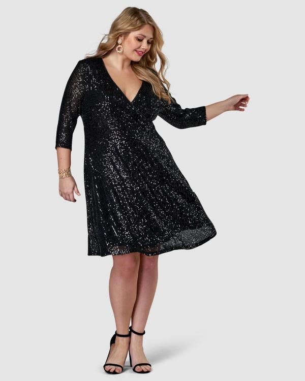 Pink Dusk - Are You Jelly Sequin Dress - Bridesmaid Dresses (Black) Are You Jelly Sequin Dress