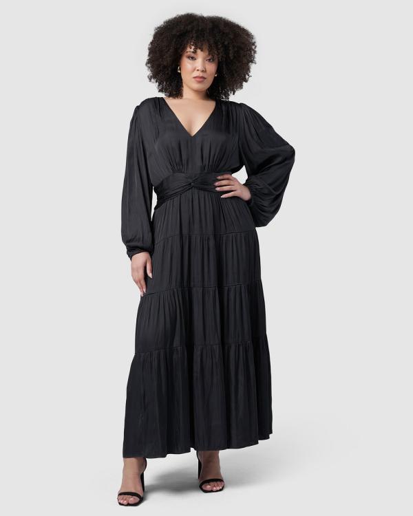 Pink Dusk - Nothing But You Maxi Dress - Dresses (Black) Nothing But You Maxi Dress