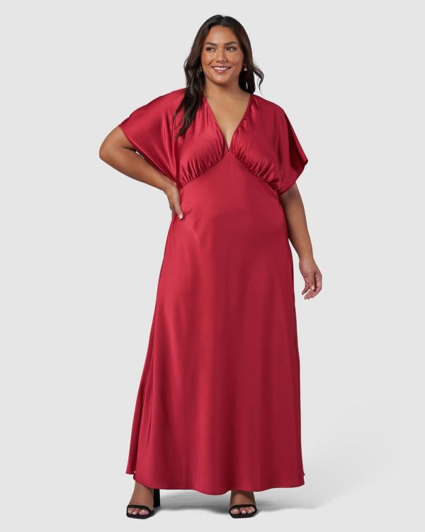 Pink Dusk - Want It All Maxi Dress - Dresses (Red) Want It All Maxi Dress
