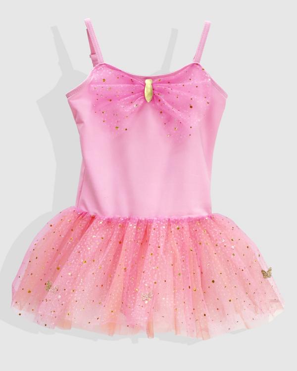 Pink Poppy - Butterfly Skies Sunset Sparkle Tutu Dress - Dresses (Pink) Butterfly Skies Sunset Sparkle Tutu Dress