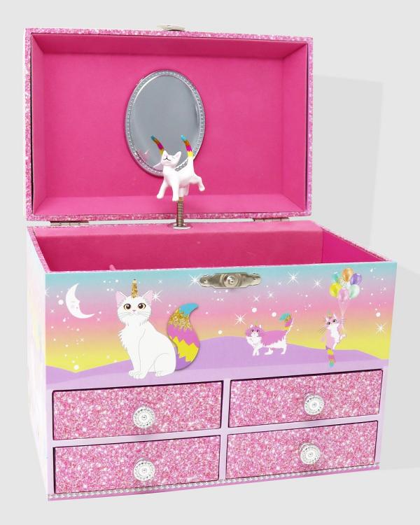 Pink Poppy - Caticorn Dreams Medium Musical Jewellery Box - All toys (Multi) Caticorn Dreams Medium Musical Jewellery Box