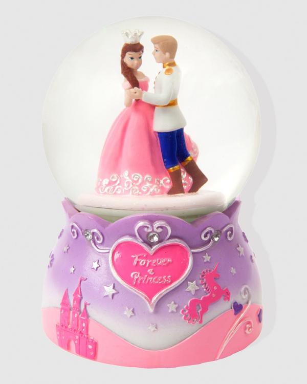 Pink Poppy - Pink Poppy's Princess Rotating Snow Globe - Novelty Gifts (Pink) Pink Poppy's Princess Rotating Snow Globe