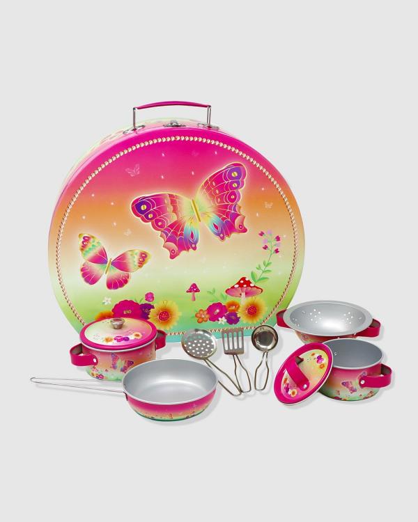 Pink Poppy - Rainbow Butterfly Cooking Set In Carry Case - Novelty Gifts (Multi) Rainbow Butterfly Cooking Set In Carry Case