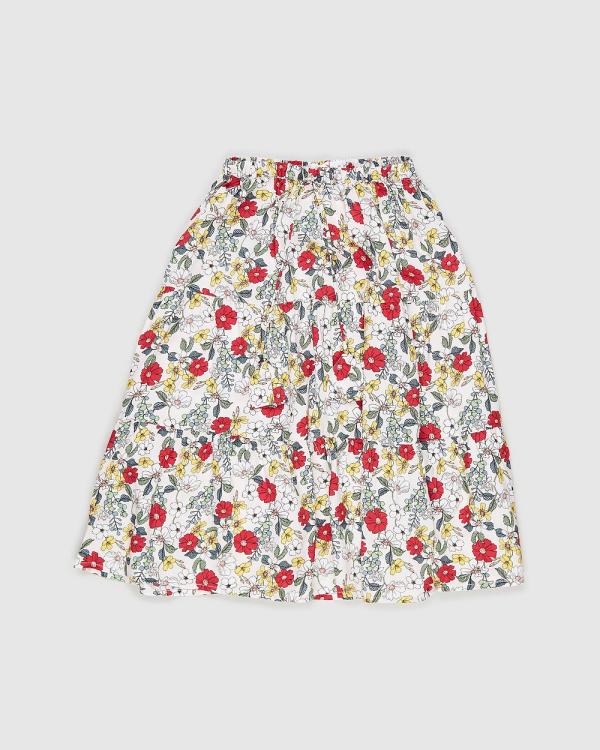 PLAY etc - Floral Boho Skirt   Kids - Skirts (Multi) Floral Boho Skirt - Kids