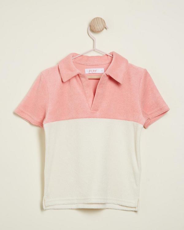 PLAY etc - Terry Nice Polo   Kids Teens - Shirts & Polos (Peach) Terry Nice Polo - Kids-Teens