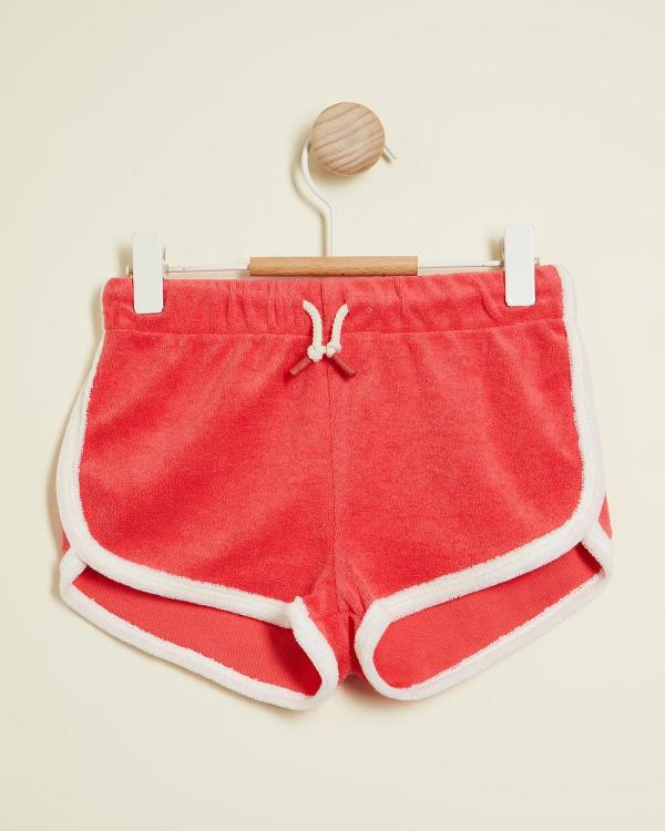 PLAY etc - Terry Shorts   Kids Teens - Shorts (Red) Terry Shorts - Kids-Teens