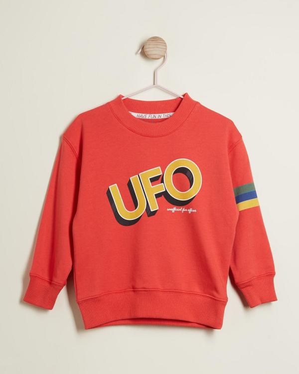 PLAY etc - UFO Sweater   Kids Teens - Sweats (Red) UFO Sweater - Kids-Teens