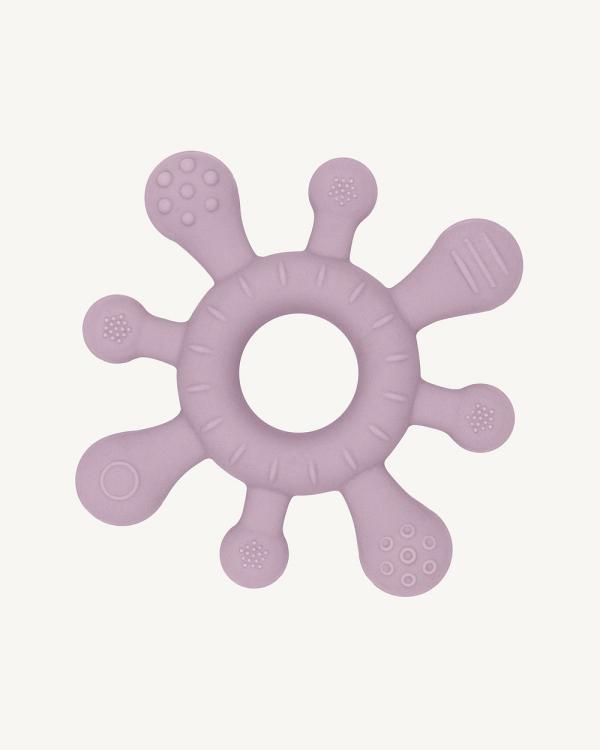 Playground by Living Textiles - Silicone Splash Teether   Dusty Mauve - Teethers & Comforters (multi) Silicone Splash Teether - Dusty Mauve