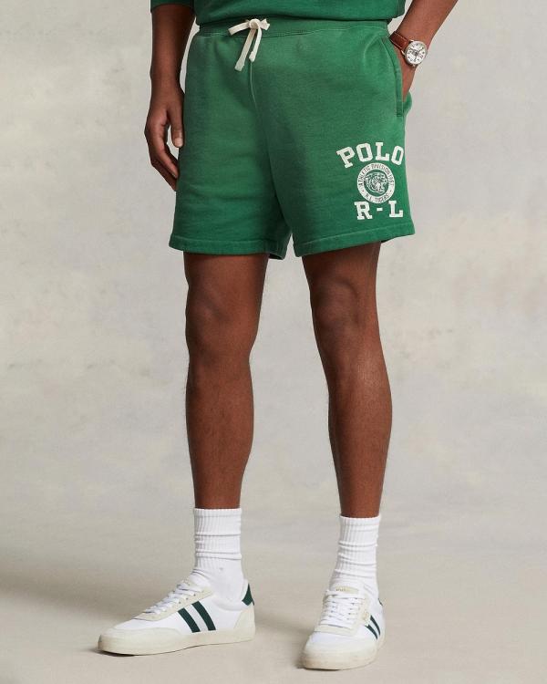 Polo Ralph Lauren - 6.5 Inch Logo Fleece Shorts - Shorts (Verano Green) 6.5-Inch Logo Fleece Shorts