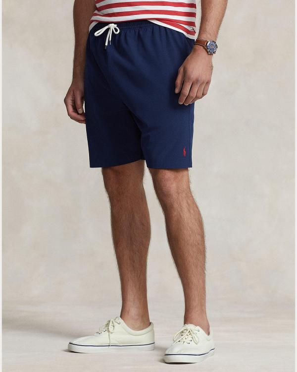 Polo Ralph Lauren - Big & Tall Traveler Stretch Swim Trunks - Swimwear (Newport Navy) Big & Tall Traveler Stretch Swim Trunks