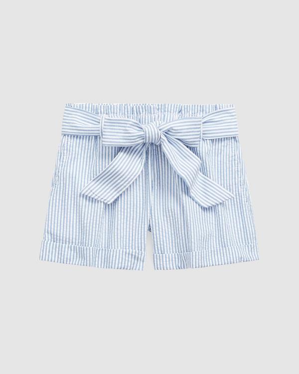 Polo Ralph Lauren - Cotton Seersucker Shorts   Kids - Shorts (Multi) Cotton Seersucker Shorts - Kids