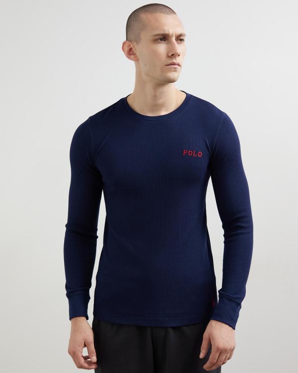 Polo Ralph Lauren - LS Crew Sleep Top - Sleepwear (Cruise Navy) LS Crew Sleep Top