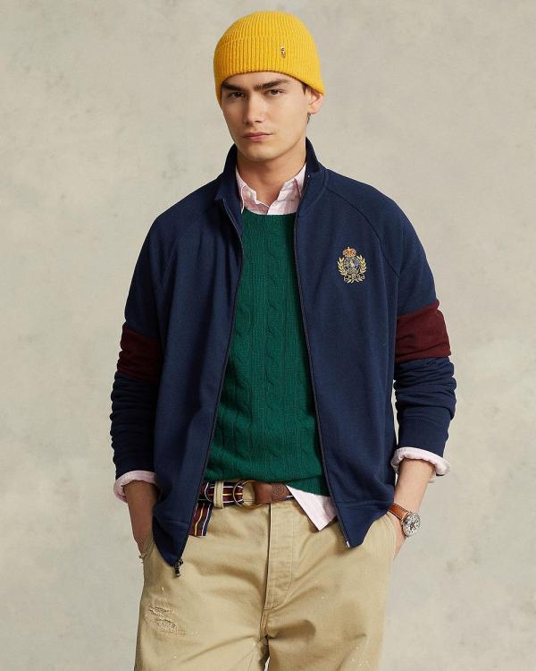 Polo Ralph Lauren - Polo Crest Big Pony Mesh Track Jacket - Coats & Jackets (Cruise Navy) Polo Crest Big Pony Mesh Track Jacket