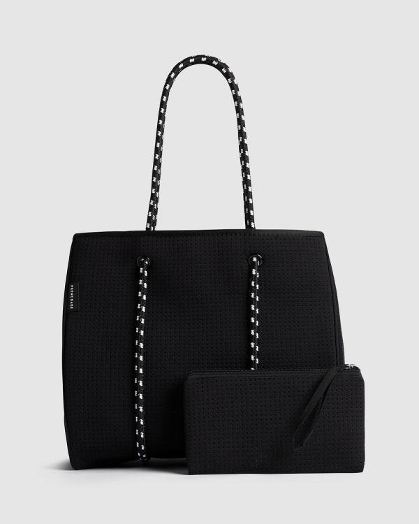 Prene - The Brighton Neoprene Tote Bag - Handbags (Black) The Brighton Neoprene Tote Bag
