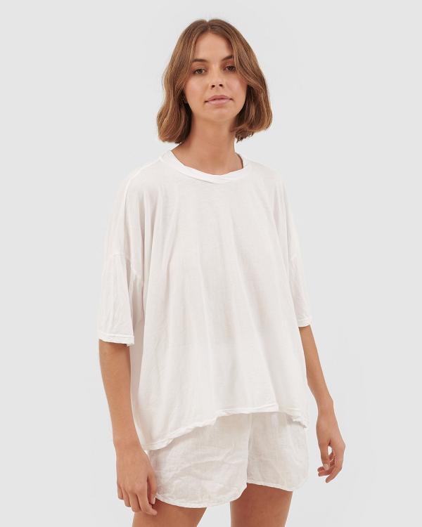 Primness - Junie Tee - T-Shirts & Singlets (White) Junie Tee