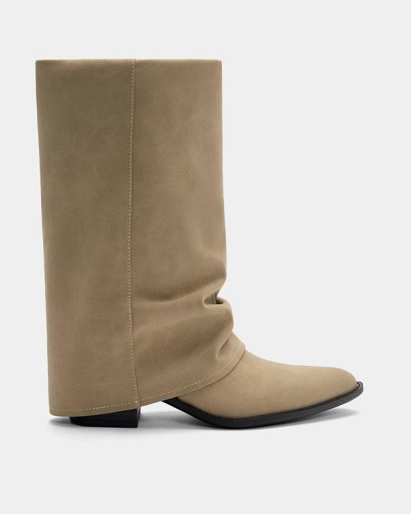 Pull&Bear - Ankle Boots With Spats - Ankle Boots (Sand) Ankle Boots With Spats