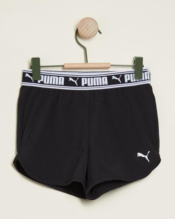 Puma - Strong Woven Shorts   Teens - Shorts (Black) Strong Woven Shorts - Teens