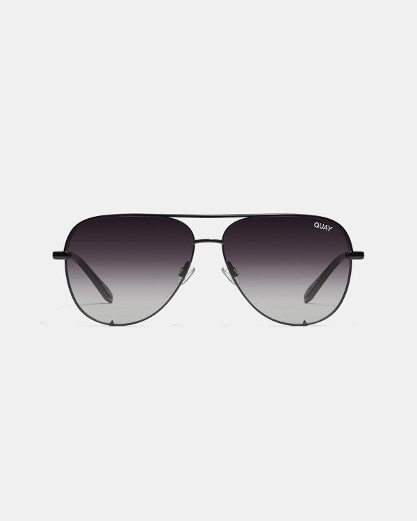 Quay Australia - High Key - Sunglasses (Black & Fade Polarized) High Key