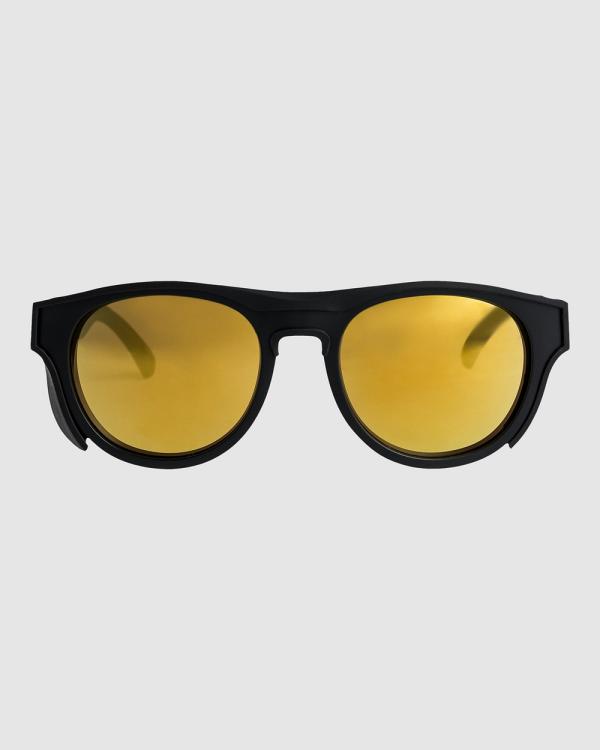 Quiksilver - Eliminator+ Sunglasses - Sunglasses (BLACK/FLASH GOLD) Eliminator+ Sunglasses