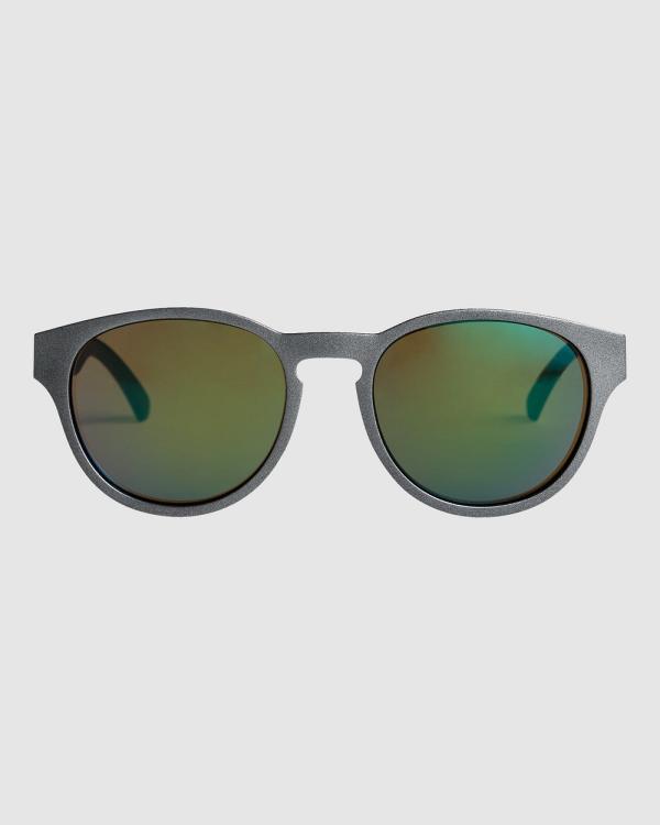 Quiksilver - Eliminator Sunglasses - Sunglasses (METALIC BLACK/ML GREEN) Eliminator Sunglasses