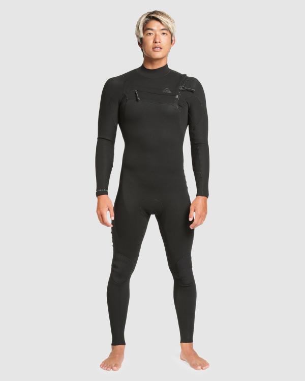 Quiksilver - Mens 3 2 Mm Highline Chest Zip Wetsuit - Wetsuits (BLACK) Mens 3-2 Mm Highline Chest Zip Wetsuit