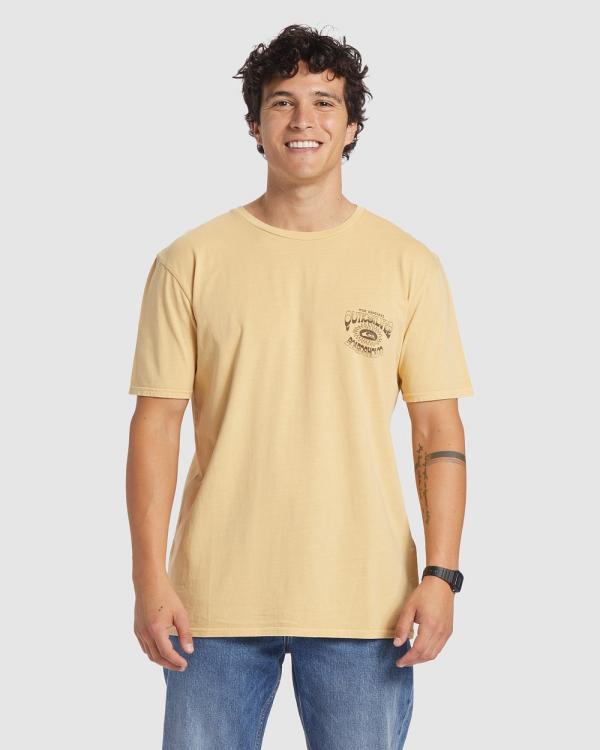 Quiksilver - Mens Highlight Reel T Shirt - Tops (WHEAT) Mens Highlight Reel T Shirt