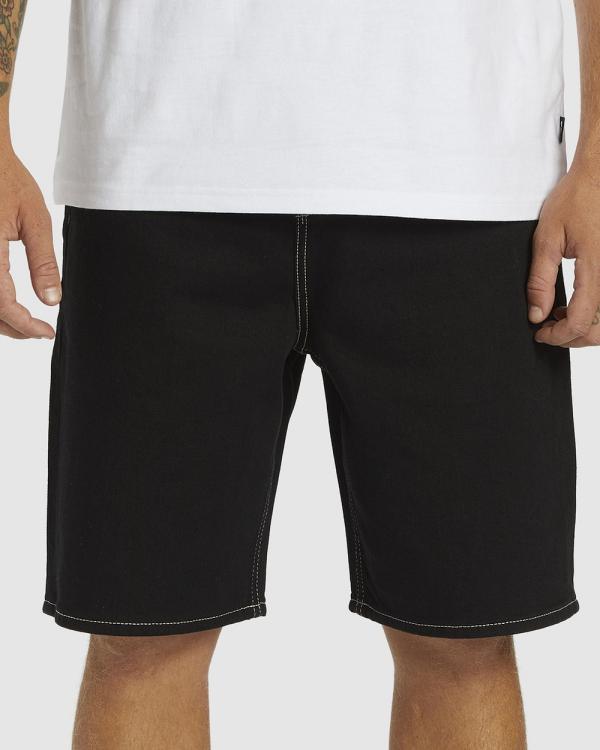 Quiksilver - Saturn Baggy   Baggy Denim Shorts For Men - Denim (BLACK) Saturn Baggy   Baggy Denim Shorts For Men