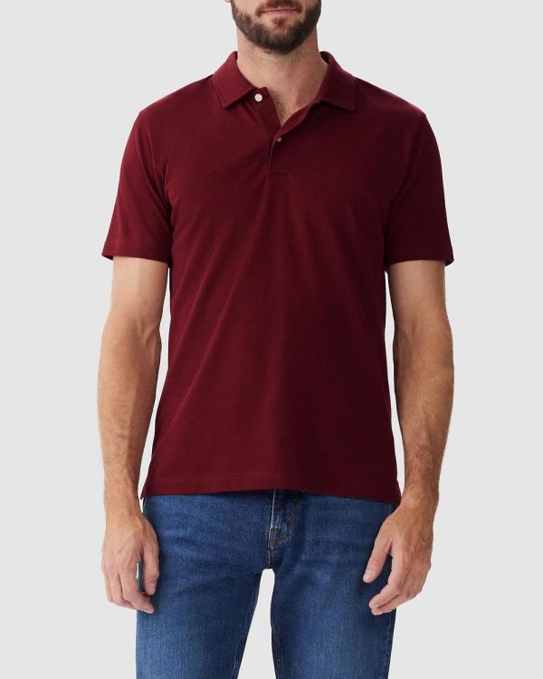 R.M.Williams - Mornington Pique Polo - Shirts & Polos (Burgundy) Mornington Pique Polo