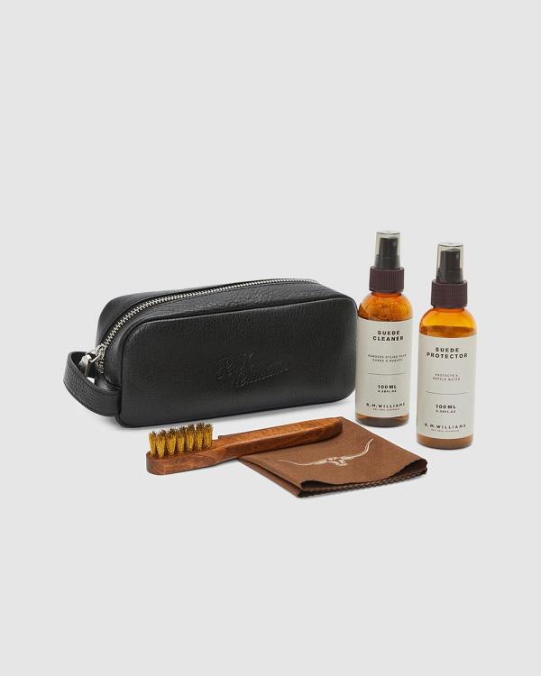 R.M.Williams - SUEDE TRAVEL CARE KIT - Slippers & Accessories (Black) SUEDE TRAVEL CARE KIT