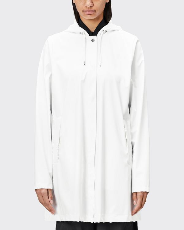 RAINS - A Line W Rain Jacket - Coats & Jackets (Powder) A-Line W Rain Jacket