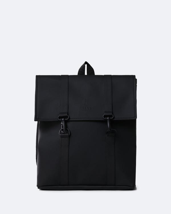 RAINS - MSN Bag Mini - Backpacks (Black) MSN Bag Mini