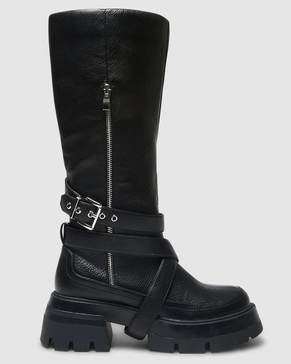 Ravella - Ronan - Knee-High Boots (BLACK) Ronan