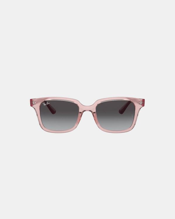 Ray-Ban Junior - RB9071S   Kids - Square (Shiny Transparent Pink & Grey Gradient) RB9071S - Kids