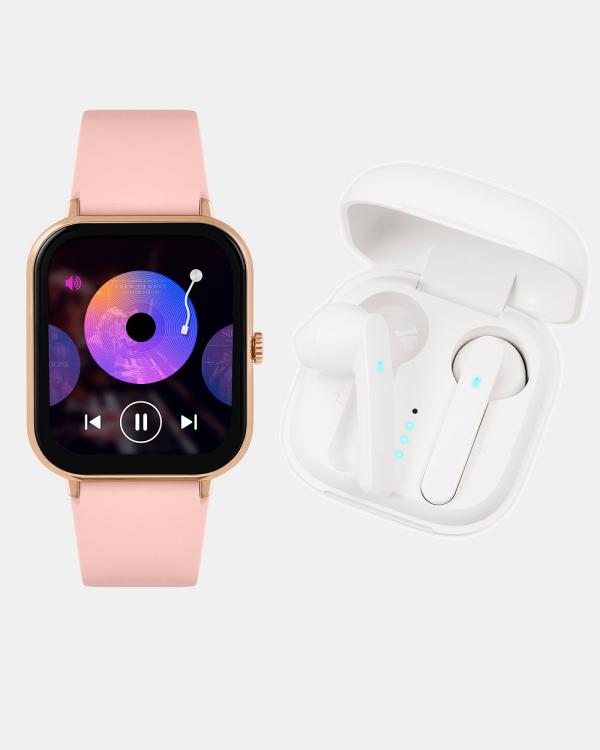 Reflex Active - Series 23 Smart Watch + Earbuds Set - Smart Watches (Pink) Series 23 Smart Watch + Earbuds Set