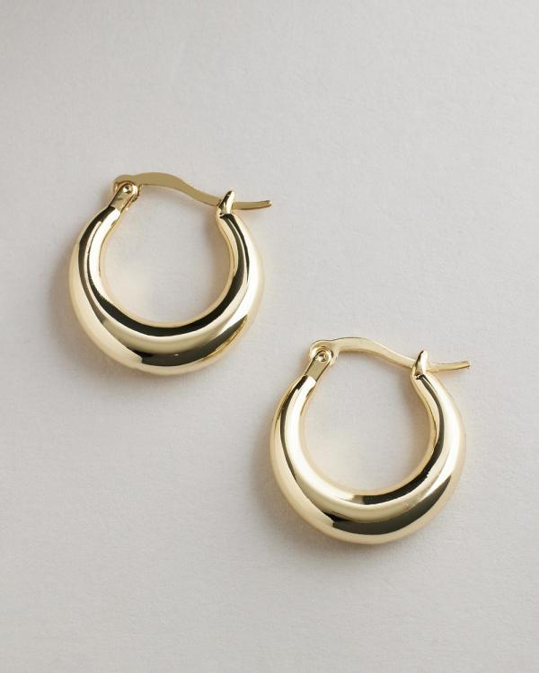 Reliquia Jewellery - Baby Coralia Hoop Earrings - Jewellery (Gold) Baby Coralia Hoop Earrings