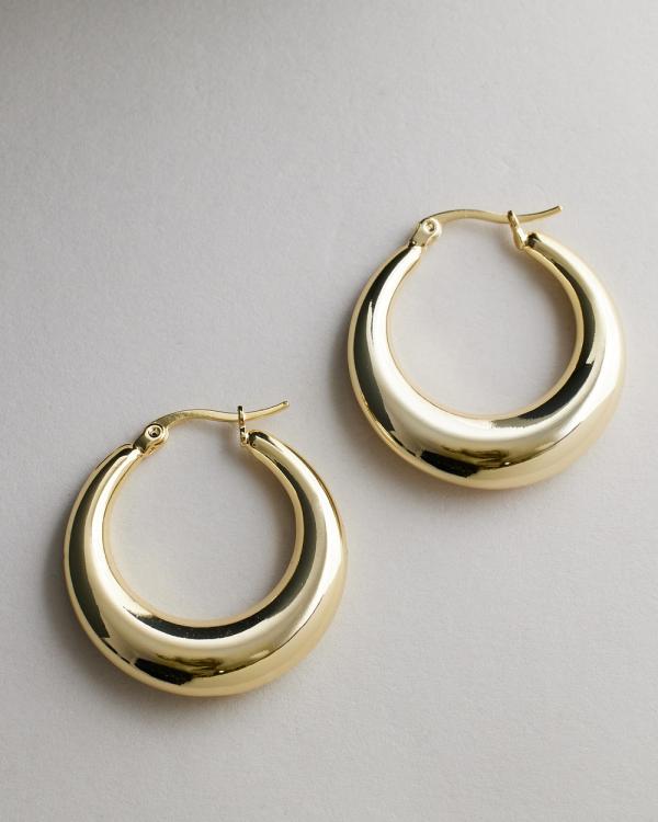 Reliquia Jewellery - Coralia Hoop Earrings - Jewellery (Gold) Coralia Hoop Earrings