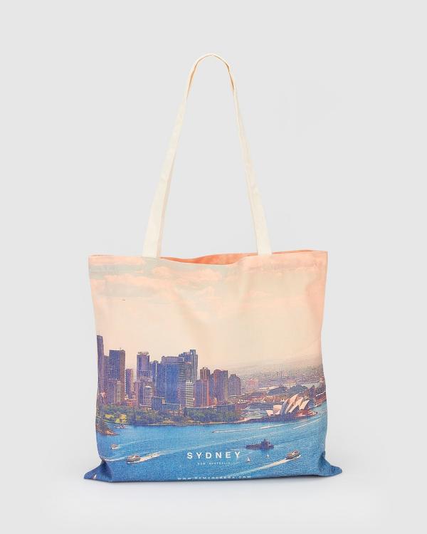 Remy Gerega - Sydney Harbour Cotton Tote Bag - Bags (Orange) Sydney Harbour Cotton Tote Bag