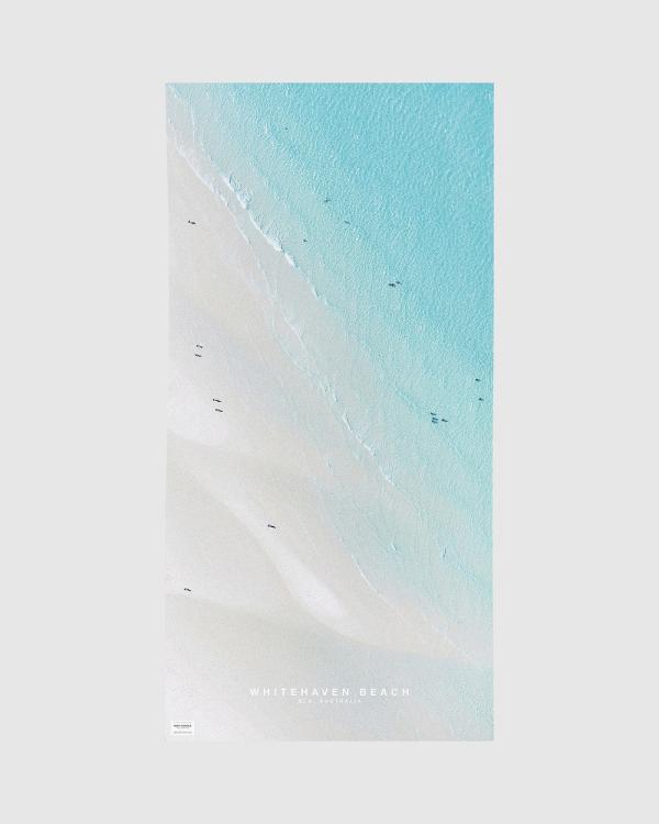 Remy Gerega - Whitehaven Beach Quick Dry Beach Towel - Home (Blue Green) Whitehaven Beach Quick Dry Beach Towel