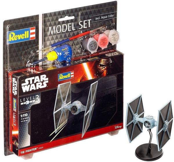 Revell - Star Wars Tie Fighter Model Set - Playsets & Accessories (Multi) Star Wars Tie Fighter Model Set